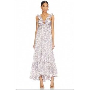 NWT  SABINA MUSAYEV Astrid Dress in Lilac Print Maxi Size XS